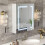60 x 65 Led Bathroom Mirror Cabinet with Defogger 1