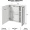 60 x 65 Led Bathroom Mirror Cabinet with Defogger 2