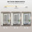 60 x 65 Led Bathroom Mirror Cabinet with Defogger 5