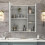 60 x 65 Led Bathroom Mirror Cabinet with Defogger 6
