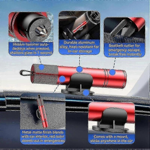 4-pak nødværktøj til bilruder, seleskærer_M 2
