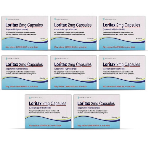 Loritax 48 Diarrhoea Relief 2mg Capsules (8x6) Loperamide