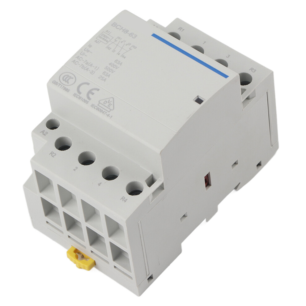 4P 63A 24V Ac Contactor 2No2nc, 230Vac, White 9351393804876