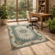 (120x170cm (Medium Area Rug), Willow) Persian Cashmere Rug Traditional Vintage Style Carpet-Non Slip Area Rug for Living Room Bedroom UK