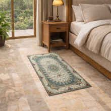 (40x60cm (Accent Mat), Willow) Persian Cashmere Rug Traditional Vintage Style Carpet-Non Slip Area Rug for Living Room Bedroom UK