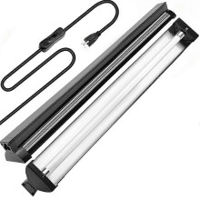Kompatibel med T5 HO UVB-reptillampor, utrustad med en 10.0 UVB-lampa, 24W högeffektiv UVB-reptillampa, 22-tums T