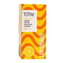 {AISLE B} TOTM | TOTM Organic Tampons - App Regular 16 Per Box Case of 10 | 1 x 64g