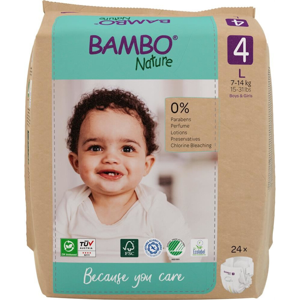 Bambo Nature Nappies - Size 4 - Pack of 24 - Image 6