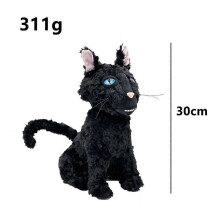 (see sku, Black Cat) Coraline Cat Plush Toy - Black Cat Stuffed Animal Doll with Mouse, Soft Plushie Gift for Kids and Collectors