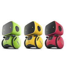 (Red) Interactive Smart Robot Toys, Intelligent Robot Toys For Kids, Children Girls & Boys Robotic Toys 3-9 Years Old, Voice Control & Touch Sense