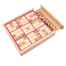 (Pink) Wooden Puzzles Number Puzzle Game Board Kids Numbers Checkerboard Kids Number Puzzles Game