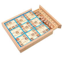 (Blue) Wooden Puzzles Number Puzzle Game Board Kids Numbers Checkerboard Kids Number Puzzles Game