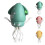 (Green) Electric Automatic Obstacle Avoidance Octopus, Interactive Auto-Dance Octopus 1