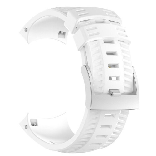 Compatible with Suunto 9 White Replacement Silicone Watch Band - High Quality