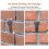 No Drill Brick Hooks 10pcs Outdoor Hanging Clips for 60-70mm Height 3