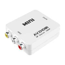 Convertisseur RCA vers HDMI, adaptateur audio/vidéo composite RCA CVBS AV vers HDMI 1080p compatible avec N64, Wii, PS2, Xbox et VHS.