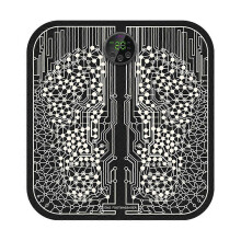 (upgrade black) EMS Electric Foot Massager Pad Relief Pain Relax Feet Acupoints Massage Mat Shock Muscle Stimulation Improve Blood Circulation
