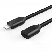 Compatibil cu cablul prelungitor Lightning de 1 m, compatibil cu iPhone, iPad, cablu prelungitor iPhone, certificat Apple MFi, de la mamă la