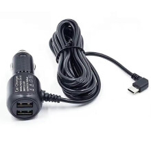 Adaptor încărcător auto USB tip C 5V 3.5A pentru cameră auto cu detector de radar GPS, DVR, lungime cablu 3.5 metri