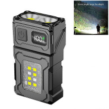Telescopic Zoom LED Flashlight Outdoor Lighting Small Steel Cannon Flashlight
