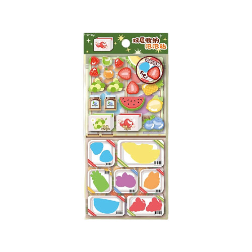 Pack of 1 Educational Double Layer Bubble Sticker for-101 A