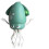 (Green) Electric Automatic Obstacle Avoidance Octopus, Interactive Auto-Dance Octopus 2