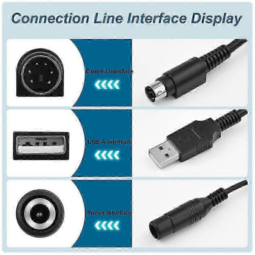 Camera Power Cable Data Cable Compatible with Logitech CC2900e/3500e/2900ep/3000e/PTZ Pro 1