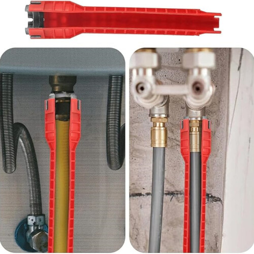 Clé pour robinet d'évier, outils d'installation pour robinet d'évier, pour toilettes, salles de bains et cuisines 1