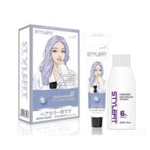 (Cool Brown) Ammonia hair dye hazelnut ash brown milk tea ash brown cover white hair DIY