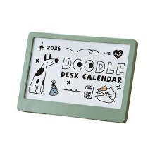 Collector 2026 Calendar And Stand Design Features Monthly-Green