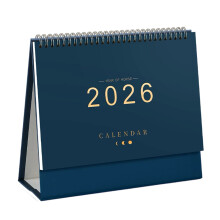 2026 Creative Mini Desk Calendar Decorations-dark blue