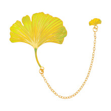 Fall Leaves Themed Metal Bookmarks with Chain Pendant-SQ2237