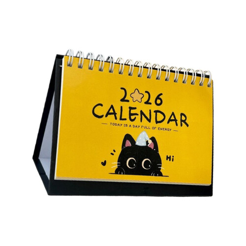 2026 monatlicher Desktop-Tischkalender, Tagesplaner,-A