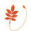 Retro Fall Leaves Alloy Bookmarks with Chains Gift for-SQ2236 1