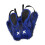 Plush Backpack Gothic Punk Rabbit Ears Backpack-blue black 1