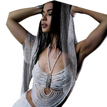 Stylish Acrylic Body Chain Fashionable Fringe Detailing Summer