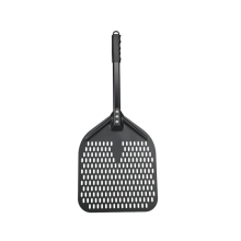 Pala per pizza — Pala per pizza da 30 cm in alluminio anodizzato duro e perforato, resistente alle alte temperature, adatta al forno — Ide