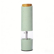 2 pieces electric salt and pepper mill set, automatic spice mill with LED light, adjustable ceramic grinder Compatible with salt pepper ch