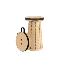Sgabello pieghevole, sgabello richiudibile con cuscino morbido, sgabello da campeggio portatile per adulti, sgabello telescopico resistente