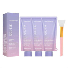 (3PCS) 1-5x Collagen Mask, Collagen Mask for the Face, Peel Off Collagen Mask for the Night, Reduces Wrinkles and Improves Skin Elasticity