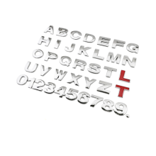 Anpassat 3D-metallbilemblemkit – Premium zinklegering, bokstäver AZ och siffror 0-9 – Skapa ditt eget emblem_M