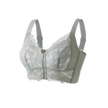 (95=42, Light Green) Ziplacy - Ultra Soft Front Zip Wireless Lifting Bra, Women's Sports Bra Wireless