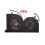 Compatible with laptops GS63VR GS63 GS73 GS73VR -17B1 Stealth Pro CPU & GPU cooling fan CPU BS5005HS-U2F1 GPU CO_M 2