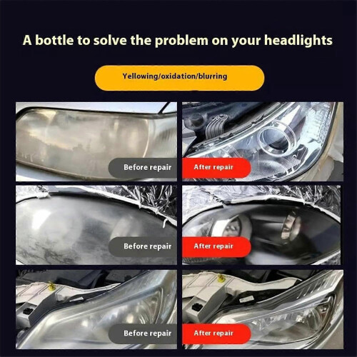 Nanobrite Pro Headlight Rejuvenator, Headlight Refurbishment Kit 180ML 1