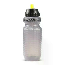 (Black) Portable 650ml Cycling Water Bottle Leakproof Outdoor Sports Drink Cup Solid Durable Bicycle Water Bottle Food Silicone PP5