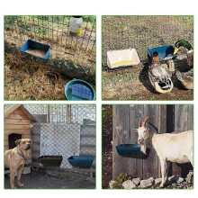 (Brown) Goat Feeder,,high-capacity Hanging Fence Feed Trough,suitable For Sheep, Deer, Chicken 1pc Black yuante