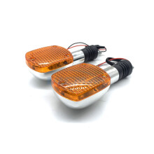 Compatibel met 33400-MB1-406 richtingaanwijzer met steel achter, compatibel met Honda V45 Magna VF1100C VF700C VF750C 1982 1983 1984 1985