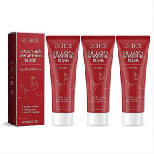 1/2/3PCS Red Lacto Collagen Wrapping Mask, Red Lacto Collagen Wrapping Mask, Collagen Peel Off Mask, Collagen Night Wrapping Mask