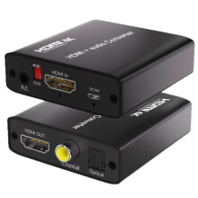 Kompatibilis a 4K HDMI-kompatibilis Audio Extractor Splitter HD - Toslink + koaxiális + sztereó audio konverter Splitter HDTV 4K 30Hz-zel