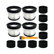 Kompatibel mit dem 4er-Pack HEPA-Filtern DCV5011H und dem kabellosen Handstaubsauger DCV501HB inklusive 8 Schaumstoffhüllen und 1 Reinigung